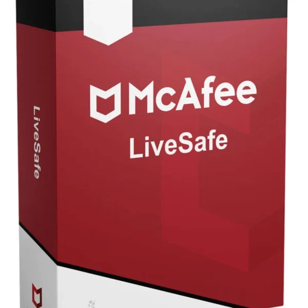 McAfee LiveSafe 2022 – 1 Device – 1 Year License.