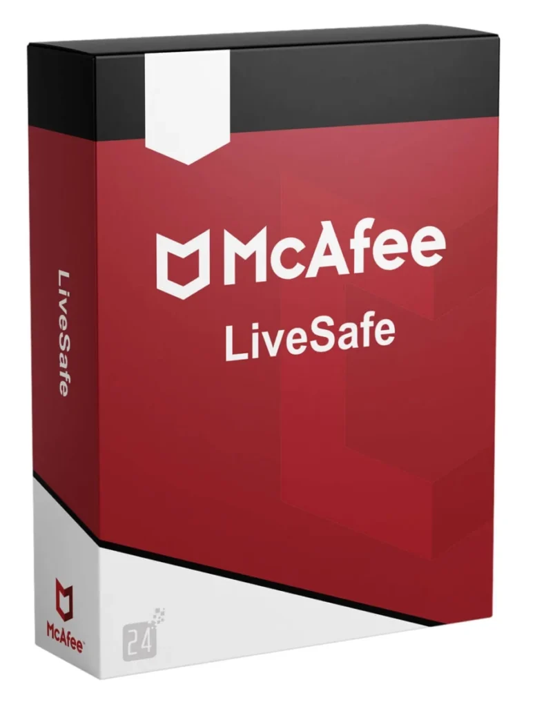McAfee LiveSafe 2022 – 1 Device – 1 Year License.