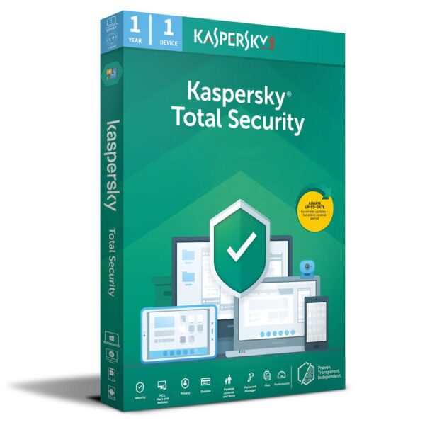 Kaspersky Total Security (Premium) – 1 Device – 1 Year License.